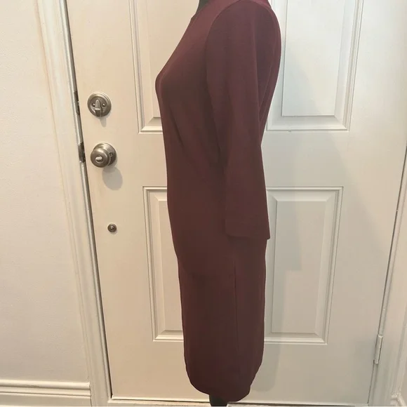 Vince Burgundy Shiraz Sheath Dress Sz S‎ - Picture 3 of 14